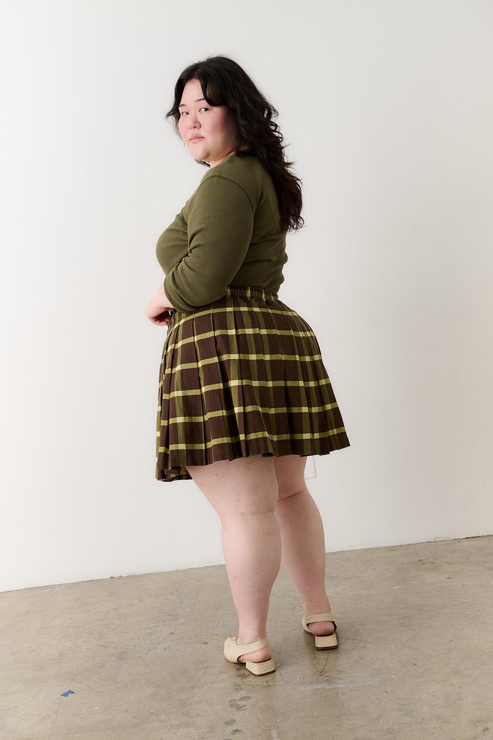 Pleated Skort