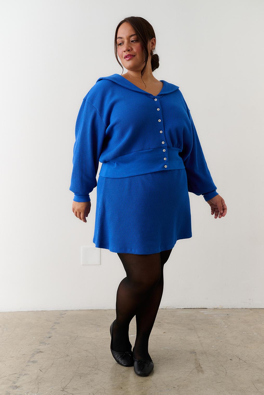 Waffle Sailor Cardigan