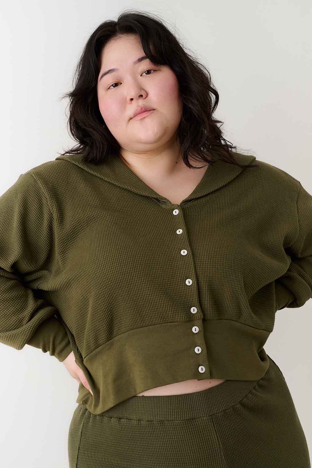 Waffle Sailor Cardigan