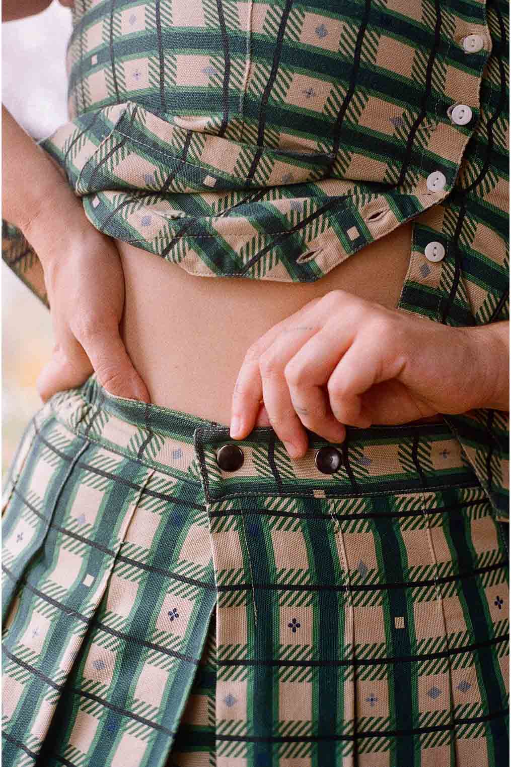 Pleated Skort