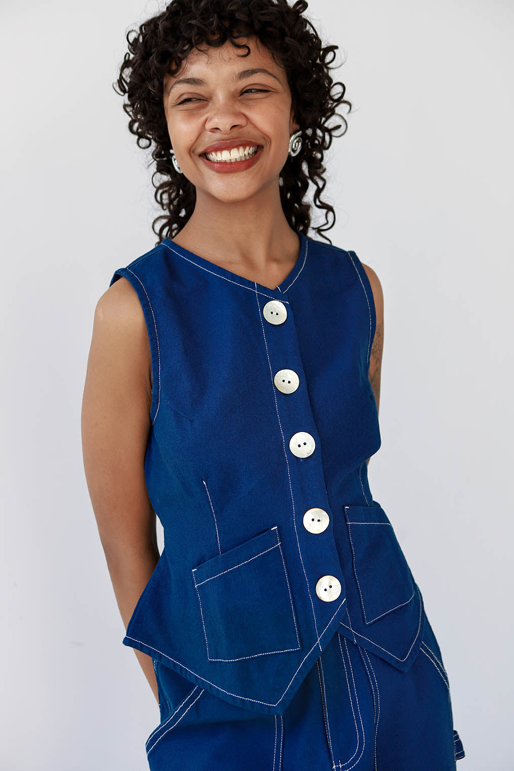 Shell Flared Vest