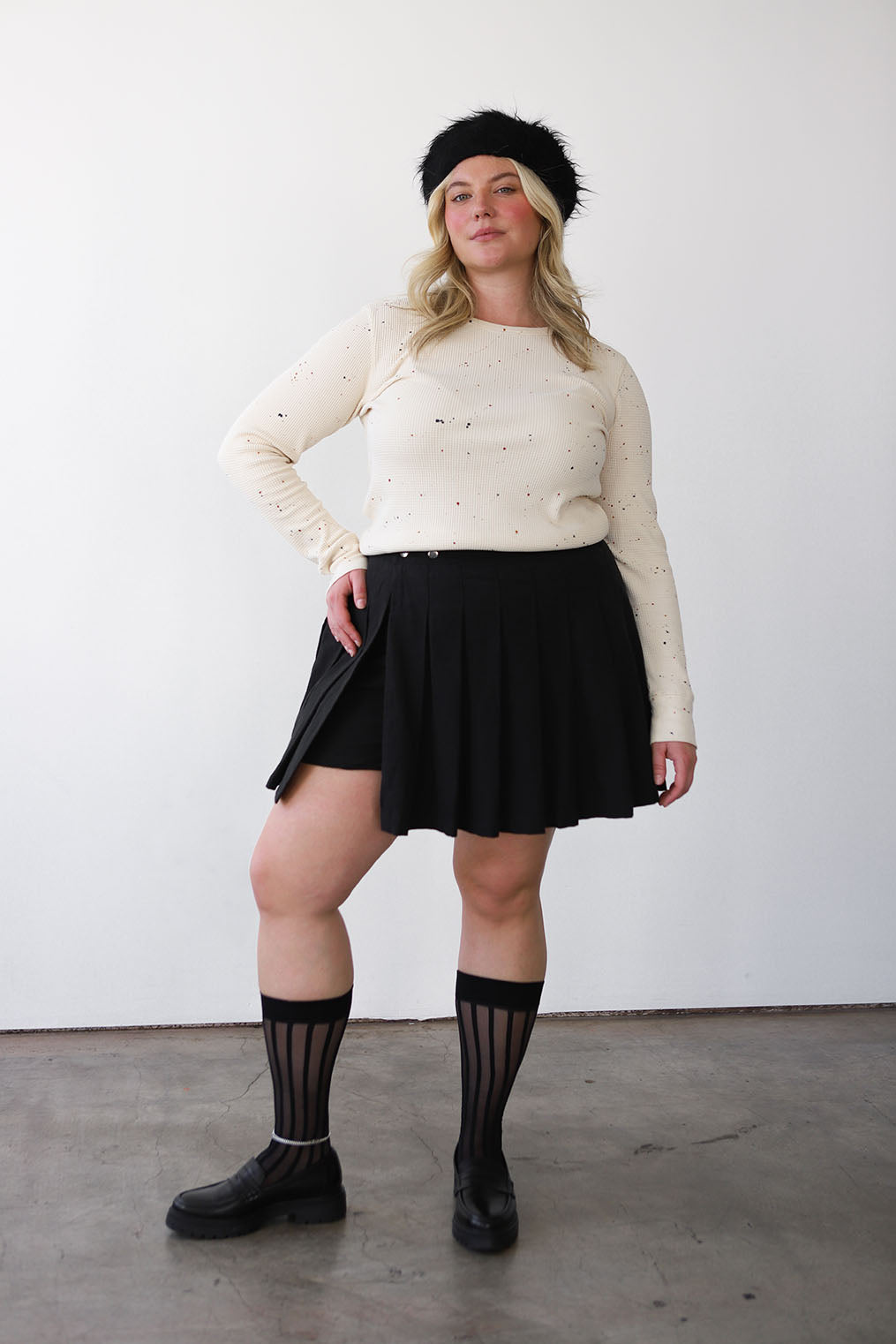 Pleated Skort