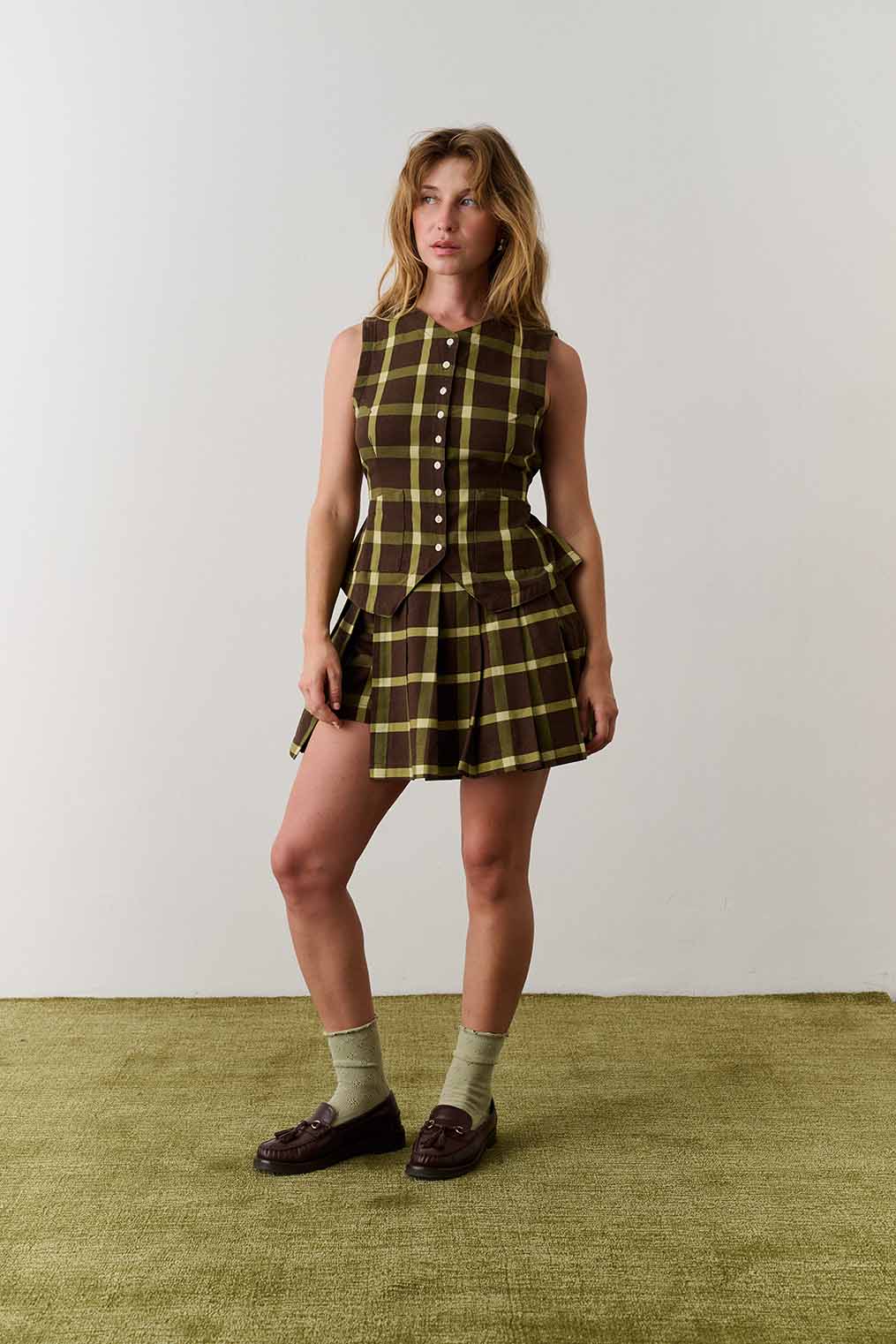 Pleated Skort