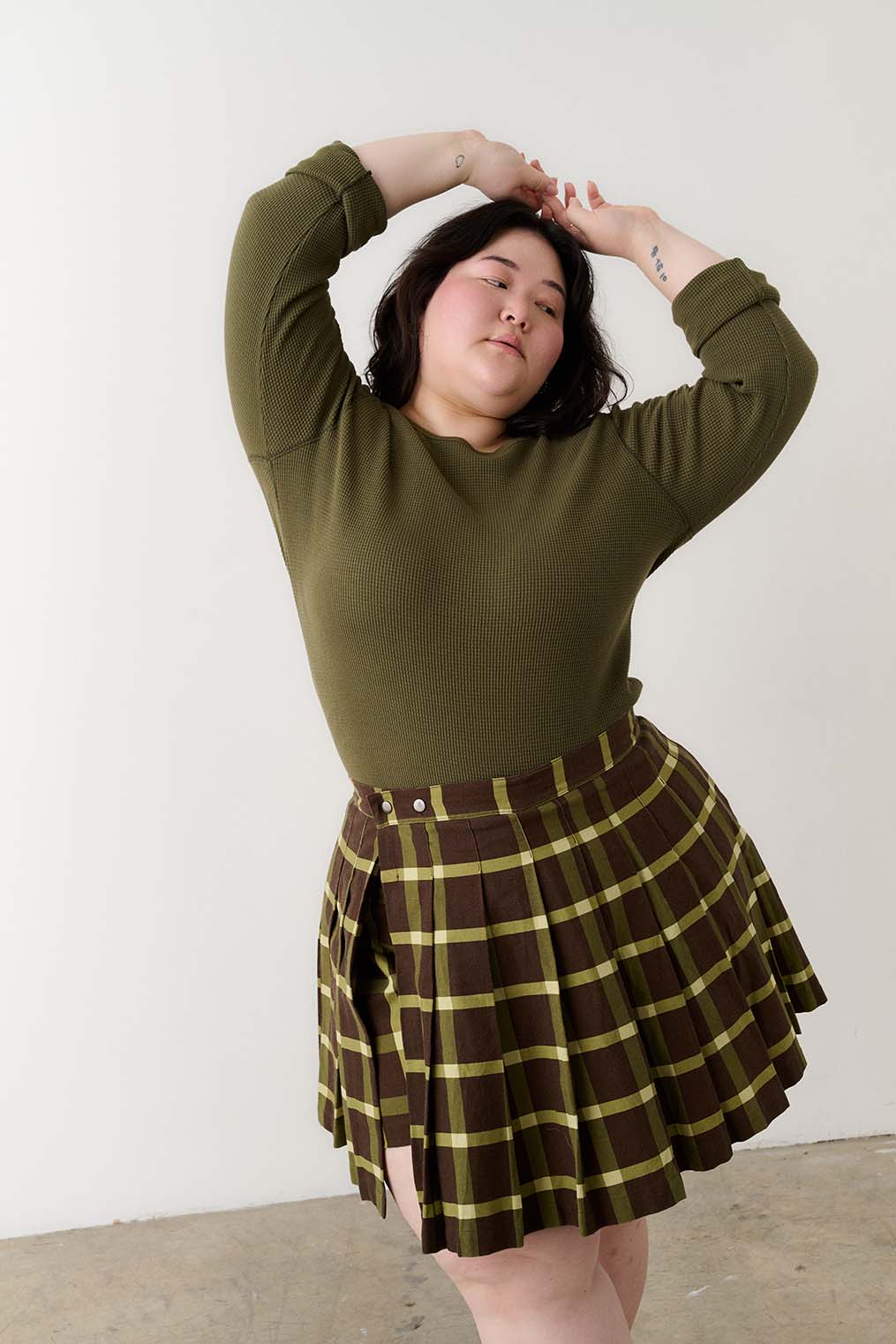 Pleated Skort
