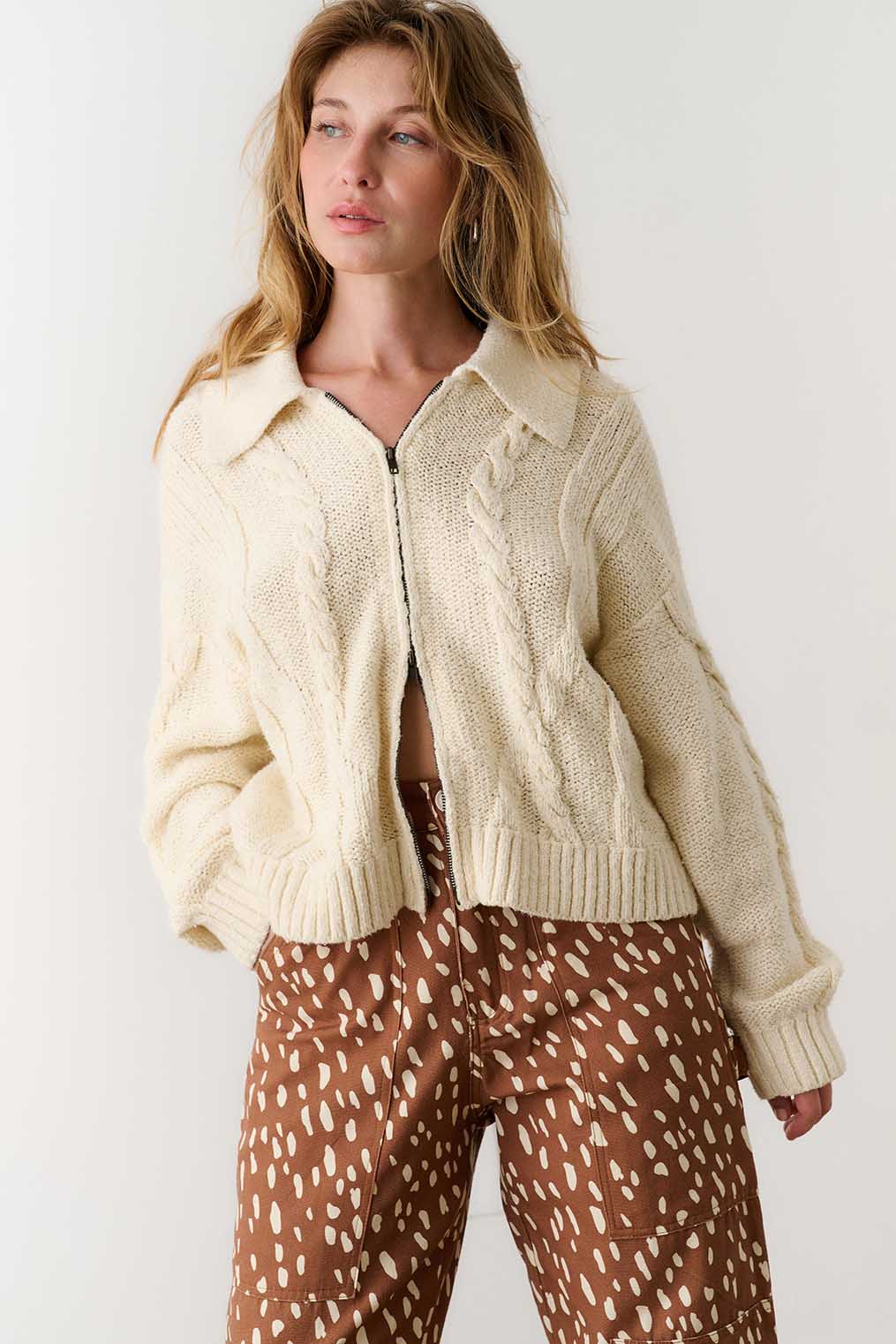 Grace Zip Cardigan