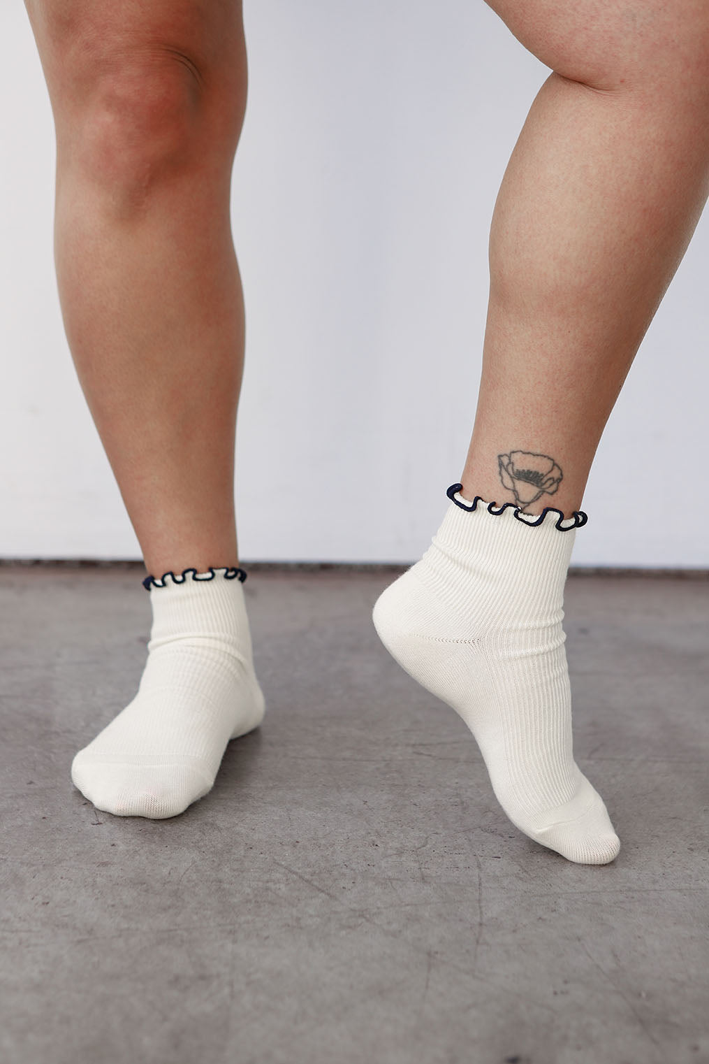 Petite Ruffle Modal Sock