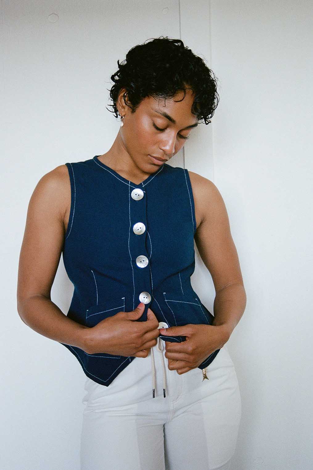 Shell Flared Vest