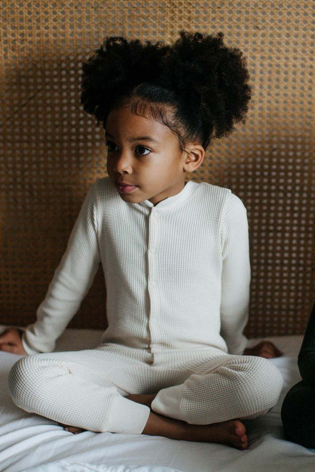 Kids Waffle One-Piece Sleeper